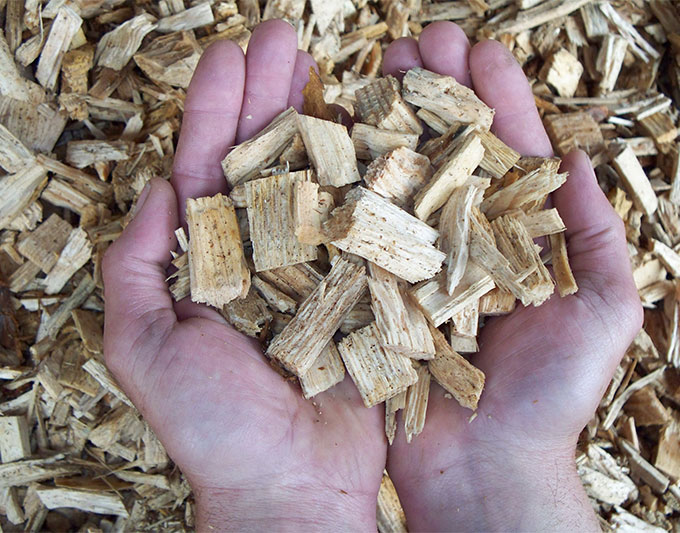 biomass woodchipping