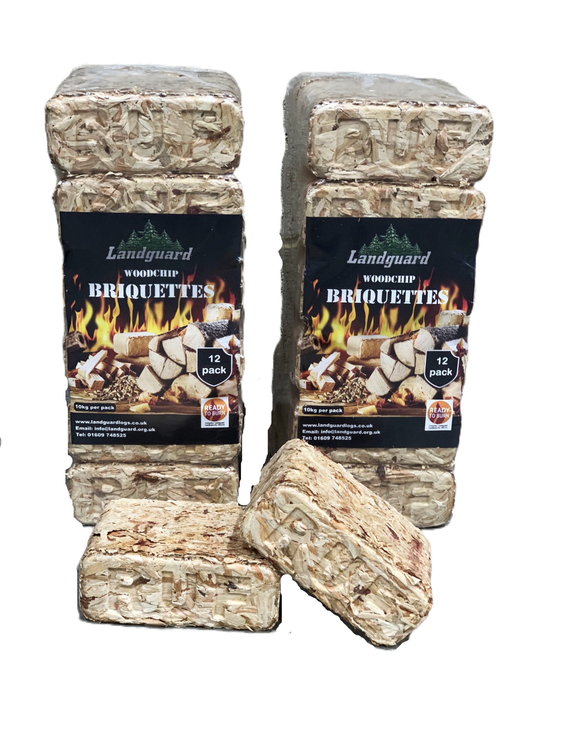 Woodchip Briquettes 10kg x 2 1 Woodchip Briquettes 10kg x 2